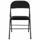 Стул складной  "Golf Plus CF-003 КОМФОРТ", чёрный каркас, чёрная ткань, 532889. Фото товара с разных ракурсов.