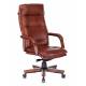 Кресло руководителя Бюрократ T-9927WALNUT светло-коричневый Leather Eichel кожа крестовина металл/дерево главное фото в маленьком размере