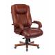 Кресло руководителя Бюрократ T-9925WALNUT светло-коричневый Leather Eichel кожа крестовина металл/дерево главное фото в маленьком размере