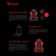 Кресло игровое A4Tech Bloody GC-870 черный/красный ромбик эко.кожа с подголов. крестов. металл. Фото товара с разных ракурсов.