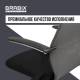 Кресло офисное  PREMIUM "Ultimate EX-801" хром, плотная двойная сетка Х2, черное/серое. Фото товара с разных ракурсов.